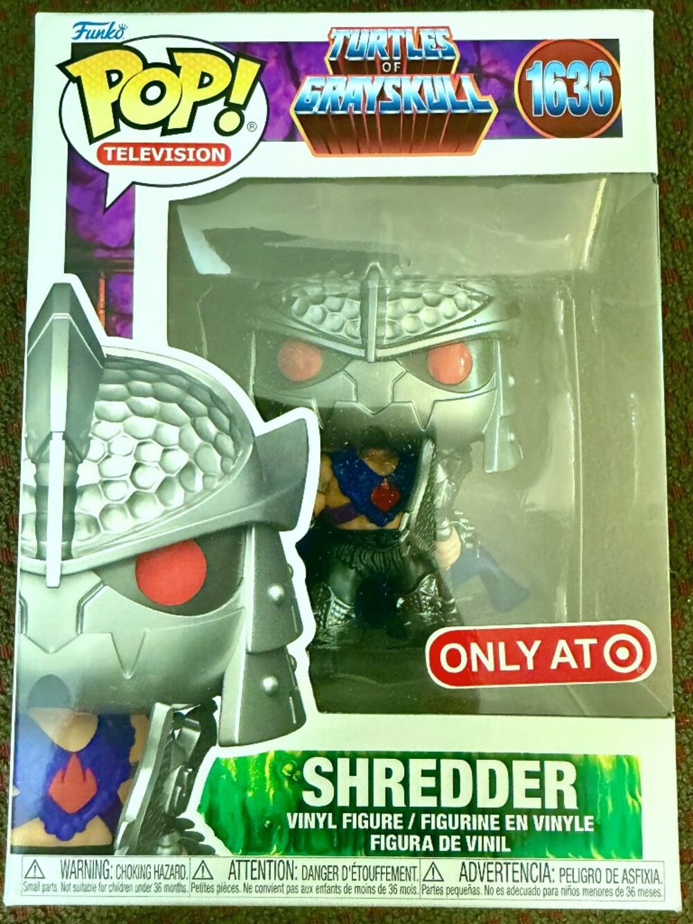 Funko Pop Turtles of Grayskull Shredder 1636 Target Exclusive New TMNT MOTU